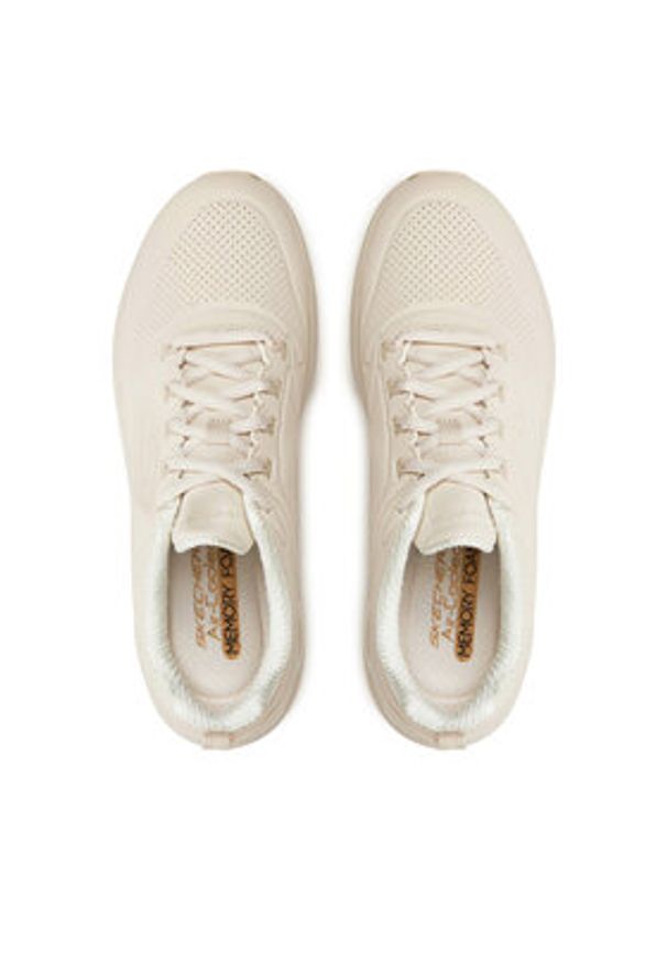 skechers - Skechers Sneakersy 150136/OFWT Beżowy. Kolor: beżowy. Materiał: skóra
