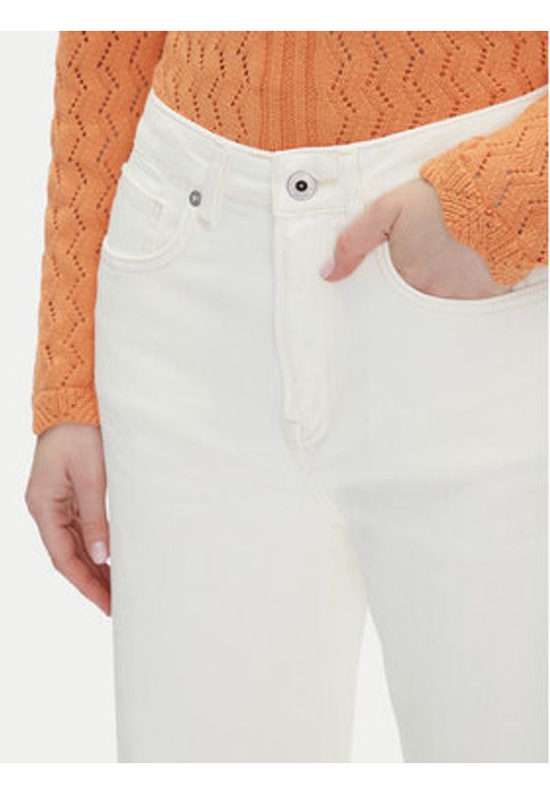 Pepe Jeans Jeansy PL204731 Niebieski Straight Fit. Kolor: biały