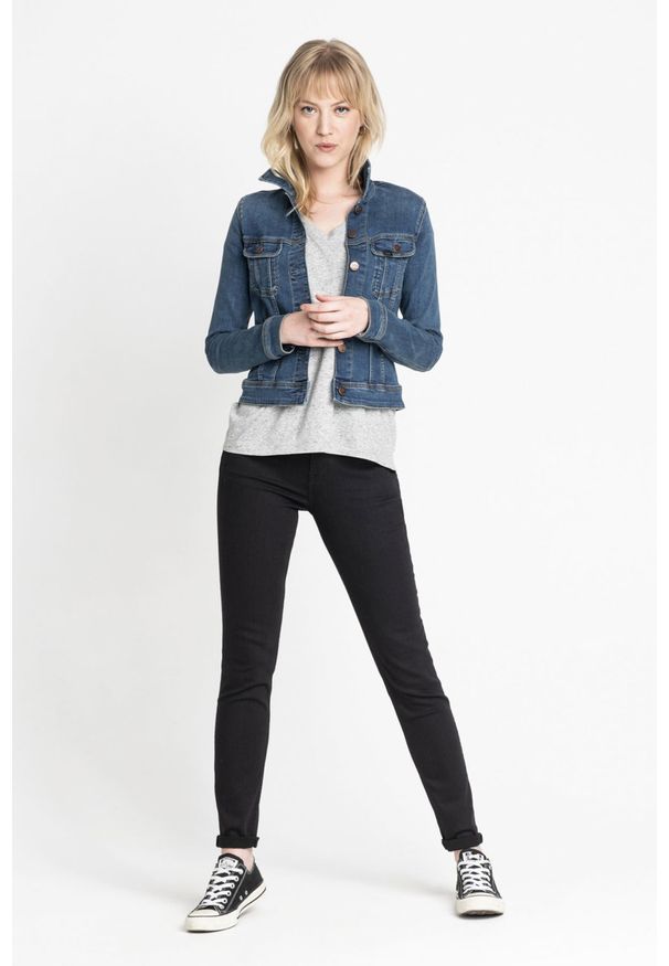 Lee - LEE SLIM RIDER DAMSKA KURTKA JEANSOWA NINETY NINE L541HAZV 112112654. Materiał: jeans