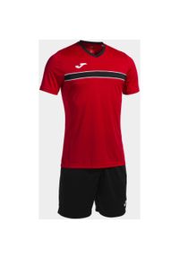 Zestaw Sportowy Joma Victory Czerwony 2XS - Lekki i Trwały. Kolor: czerwony, czarny, wielokolorowy. Materiał: dresówka. Sport: piłka nożna
