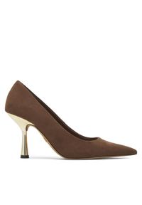 Szpilki Nine West. Kolor: brązowy. Obcas: na szpilce