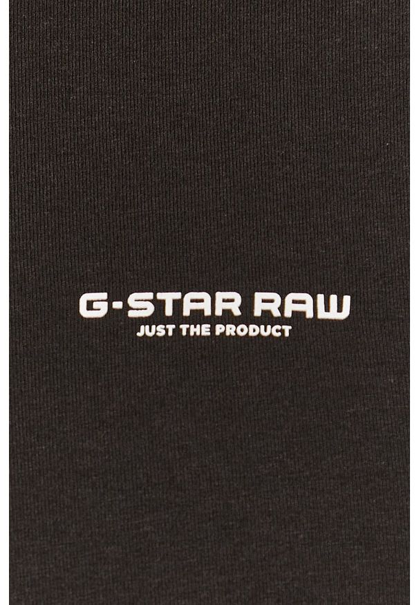 G-Star RAW - G-Star Raw - T-shirt. Kolor: czarny. Materiał: bawełna. Wzór: aplikacja