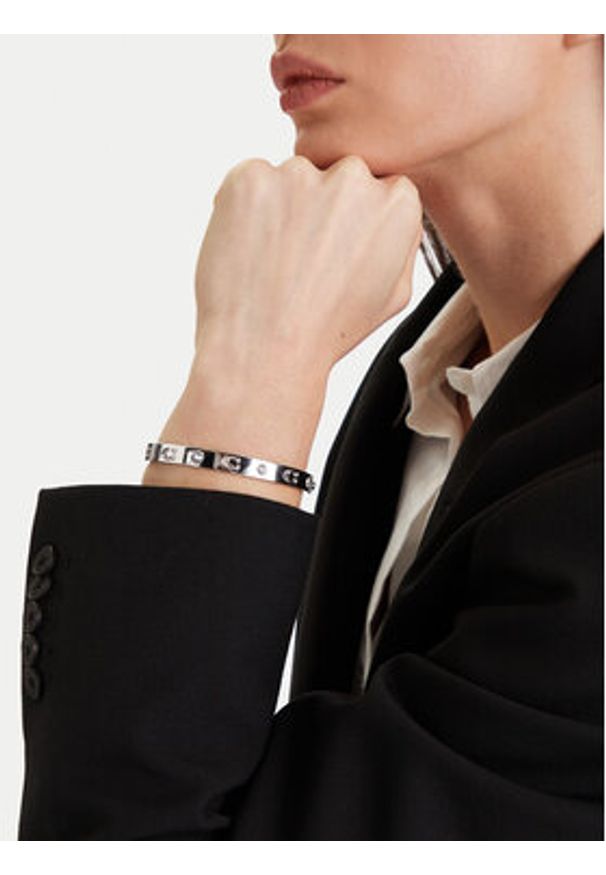 Coach Bransoletka 37455892 Srebrny. Materiał: metalowe. Kolor: srebrny