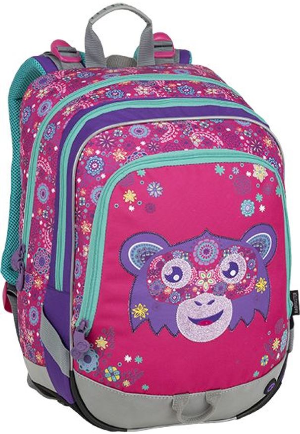 Bagmaster - BAGMASTER Plecak Szkolny trzykomorowy Alfa 9 A Pink/violet
