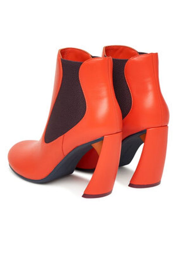 United Nude Botki Zuma Flow Hi 1095492416 Pomarańczowy. Kolor: pomarańczowy. Materiał: skóra
