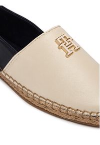 TOMMY HILFIGER - Tommy Hilfiger Espadryle Th Logo Leather Espadrille FW0FW09246 Kolorowy. Materiał: skóra. Wzór: kolorowy #4