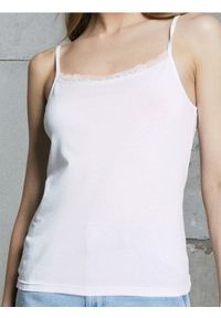Sinsay - Bawełniany top - biały. Kolor: biały. Materiał: bawełna #1