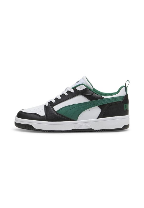 Buty do chodzenia męskie Puma 23 Rebound V6 Low. Kolor: biały. Materiał: materiał, syntetyk. Szerokość cholewki: normalna. Sport: turystyka piesza