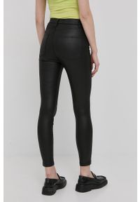 The Kooples spodnie damskie kolor czarny dopasowane high waist. Stan: podwyższony. Kolor: czarny. Materiał: tkanina, materiał #5