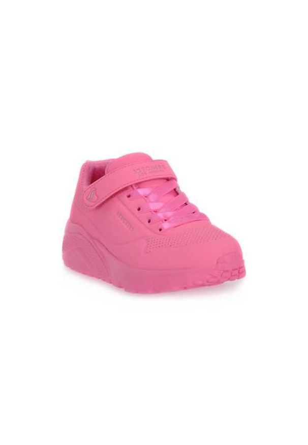 skechers - Buty do chodzenia dla dzieci Skechers Npnk Uno Lite. Zapięcie: rzepy. Kolor: różowy. Materiał: materiał, syntetyk, tkanina. Szerokość cholewki: normalna. Sport: turystyka piesza