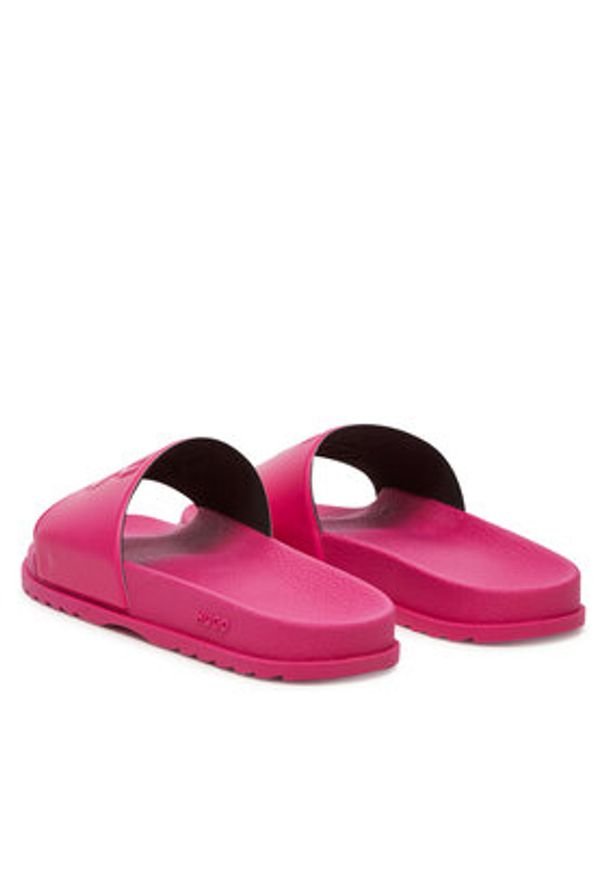 Hugo - HUGO Klapki 50546282 Różowy. Kolor: różowy. Materiał: syntetyk