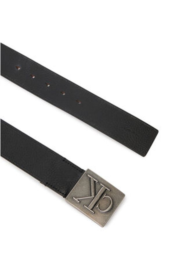 Calvin Klein Pasek Męski LV04D7111G Czarny. Kolor: czarny. Materiał: skóra