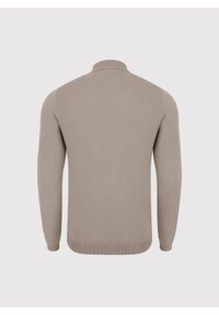 Pako Lorente - PAKO LORENTE – Beżowy półgolf męski. Kolor: beżowy, brązowy. Materiał: poliamid, wiskoza. Wzór: gładki, ze splotem #5