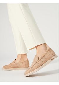 Max Mara Lordsy Softloafer 24145212316 Beżowy. Kolor: beżowy. Materiał: skóra, nubuk #3