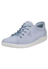 ecco - Buty do chodzenia damskie Ecco Soft 2.0. Kolor: niebieski. Materiał: skóra. Szerokość cholewki: normalna. Sport: turystyka piesza