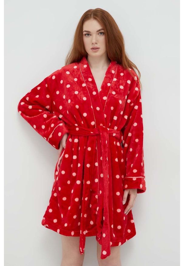 Kate Spade szlafrok kolor czerwony. Kolor: czerwony