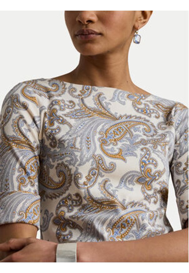 Lauren Ralph Lauren - LAUREN RALPH LAUREN Bluzka Judy 200B23544001 Kolorowy Regular Fit. Materiał: bawełna. Wzór: kolorowy
