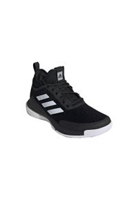 Adidas - crazyflight mid damskie buty do siatkówki. Kolor: biały, wielokolorowy, czarny. Szerokość cholewki: normalna. Sport: siatkówka