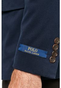 Polo Ralph Lauren - Marynarka. Typ kołnierza: polo. Kolor: niebieski. Materiał: tkanina. Styl: klasyczny #2