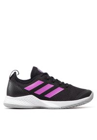 Adidas - adidas Buty CourtFlash W GW6263 Czarny. Kolor: czarny. Materiał: materiał