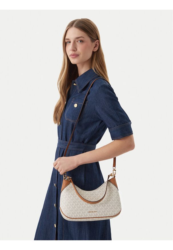 MICHAEL Michael Kors Torebka 32S6GJ6W8B Beżowy jasny. Kolor: beżowy. Materiał: skórzane