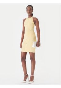 Marciano Guess Spódnica mini G6GD09 Z0628 Żółty Classic Fit. Kolor: żółty. Materiał: wiskoza, poliamid #4