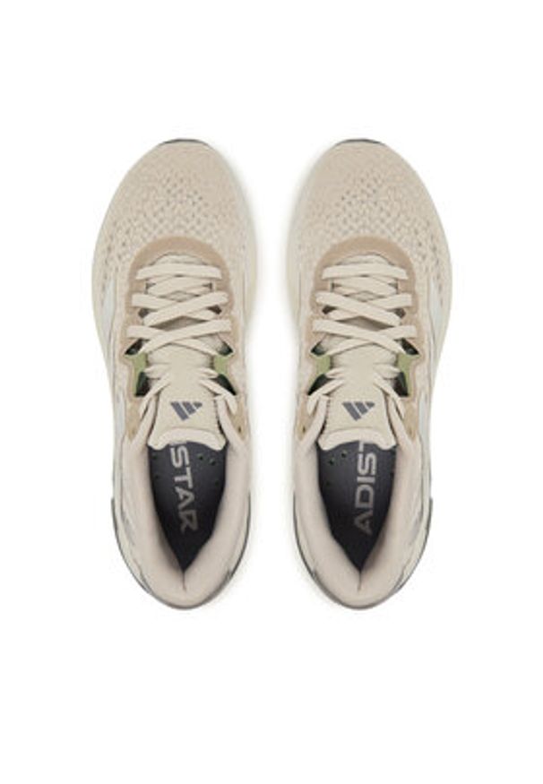 Adidas - adidas Buty do biegania adistar 4 JR0316 Beżowy. Kolor: beżowy. Materiał: materiał
