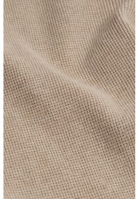 Mango Man Sweter męski kolor transparentny lekki. Okazja: na co dzień. Kolor: beżowy. Materiał: włókno. Długość rękawa: długi rękaw. Długość: długie. Styl: casual #2