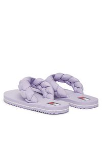 Tommy Jeans Japonki Braided Thong Beach Sandal EN0EN02877 Fioletowy. Kolor: fioletowy. Materiał: materiał #6