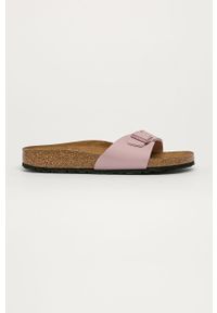 Birkenstock - Klapki Madrid. Kolor: fioletowy. Materiał: syntetyk, materiał, skóra ekologiczna. Wzór: gładki. Wysokość obcasa: niski #1