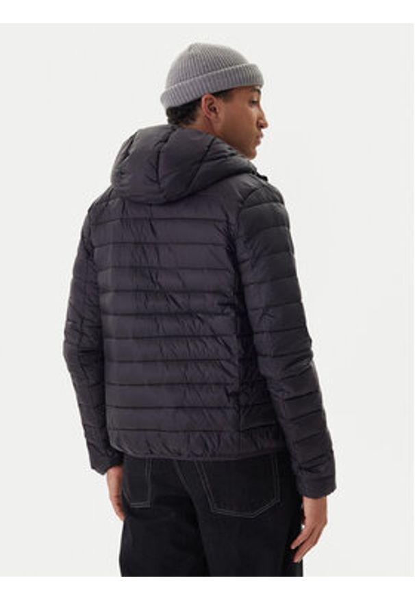 Kappa Kurtka przejściowa Logo Astrom 34243TW Czarny Slim Fit. Kolor: czarny. Materiał: syntetyk