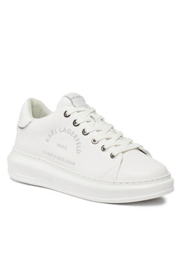Karl Lagerfeld - KARL LAGERFELD Sneakersy KL62539F Biały. Kolor: biały. Materiał: skóra