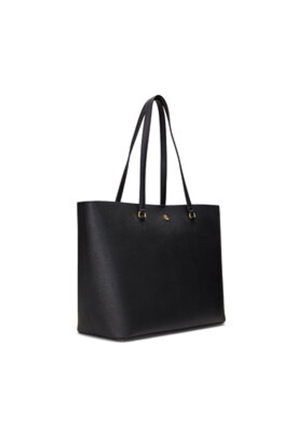 Lauren Ralph Lauren Torebka 431911655001 Czarny. Kolor: czarny. Materiał: skórzane