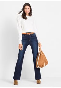 bonprix - Modelujące dżinsy o kroju bootcut, mid waist. Kolor: niebieski #3