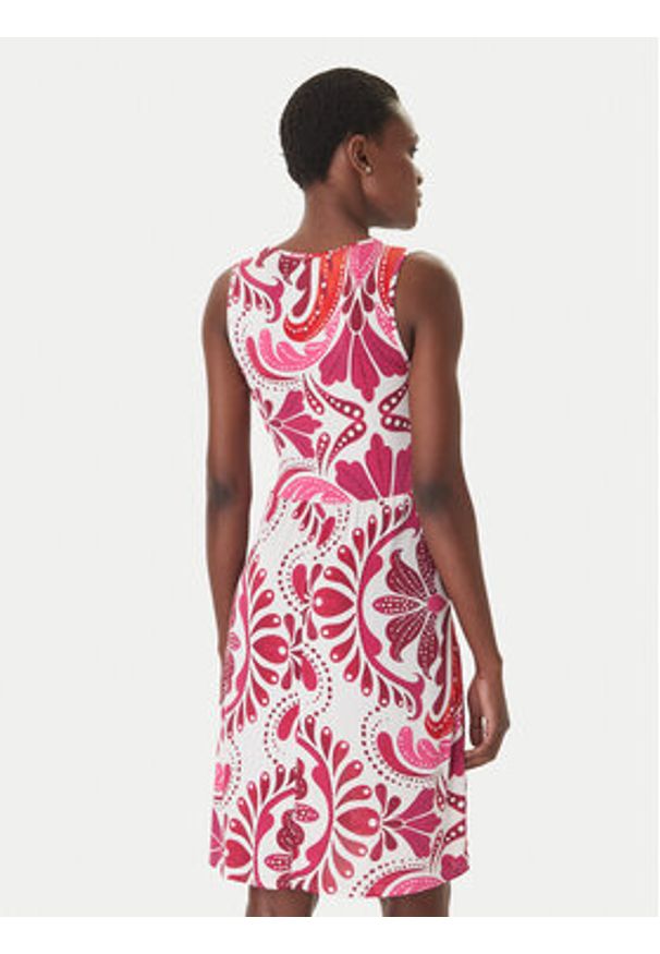 Morgan Sukienka letnia 261-RANNIE Różowy Regular Fit. Kolor: różowy. Materiał: syntetyk. Sezon: lato