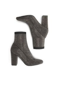 Nine West Botki KAS BYCCC03 Czarny. Kolor: czarny. Materiał: materiał #4