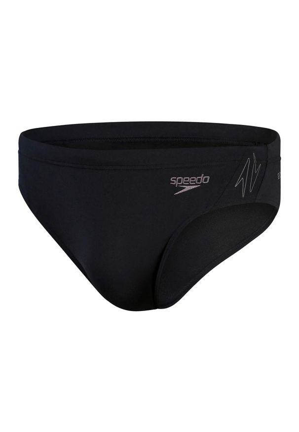 Slipy kąpielowe męskie Speedo Hyper Boom Splice Brief. Kolor: wielokolorowy, czarny, szary. Materiał: lycra, poliester