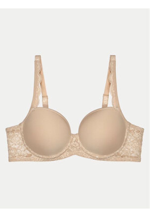 Triumph Biustonosz z fiszbiną Amourette 10214770 Beżowy. Kolor: beżowy. Materiał: syntetyk