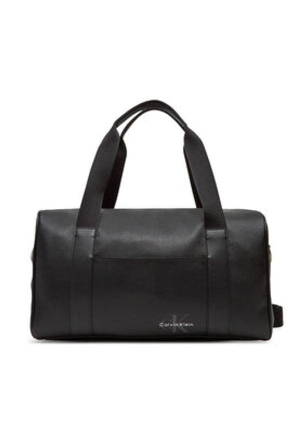 Calvin Klein Torba Mono Logo Duffle 42 LV04G3054G Czarny. Kolor: czarny. Materiał: skóra