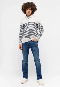 Męski Longsleeve Mustang Style Pinehurst Whisper White Melange 1015684 2078. Długość rękawa: długi rękaw #4