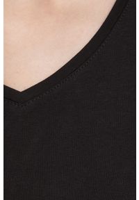 Answear Lab t-shirt damski kolor czarny. Kolor: czarny. Materiał: dzianina. Długość rękawa: krótki rękaw. Długość: krótkie. Styl: wakacyjny