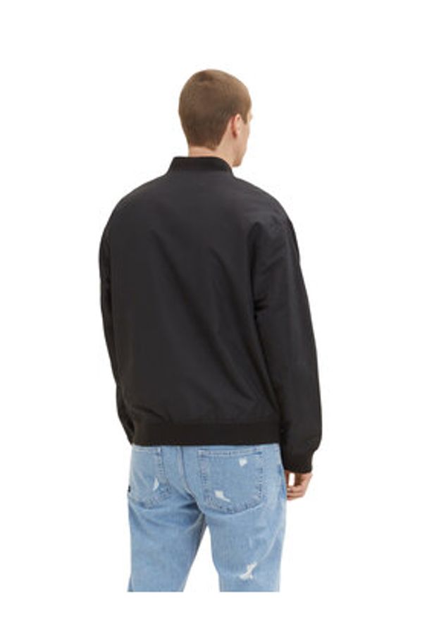 Tom Tailor Denim Kurtka bomber 1034850 Czarny. Kolor: czarny. Materiał: denim, syntetyk
