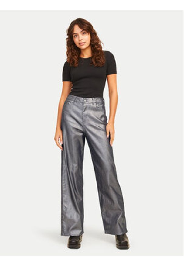 JJXX Jeansy Tokyo 12264457 Srebrny Wide Leg. Kolor: srebrny