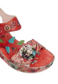 Laura Vita Sandały Facdiao 42 Czerwony. Kolor: czerwony. Materiał: skóra #5