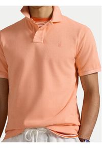 Polo Ralph Lauren Polo 710969626004 Pomarańczowy Custom Slim Fit. Typ kołnierza: polo. Kolor: pomarańczowy. Materiał: bawełna #4