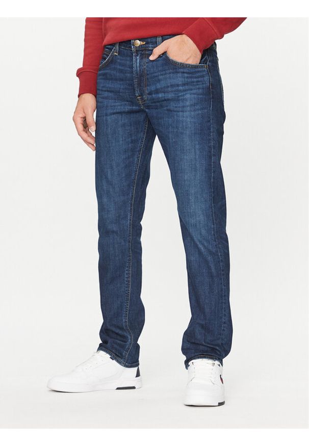 Lee Jeansy 112342269 Niebieski Regular Fit. Kolor: niebieski