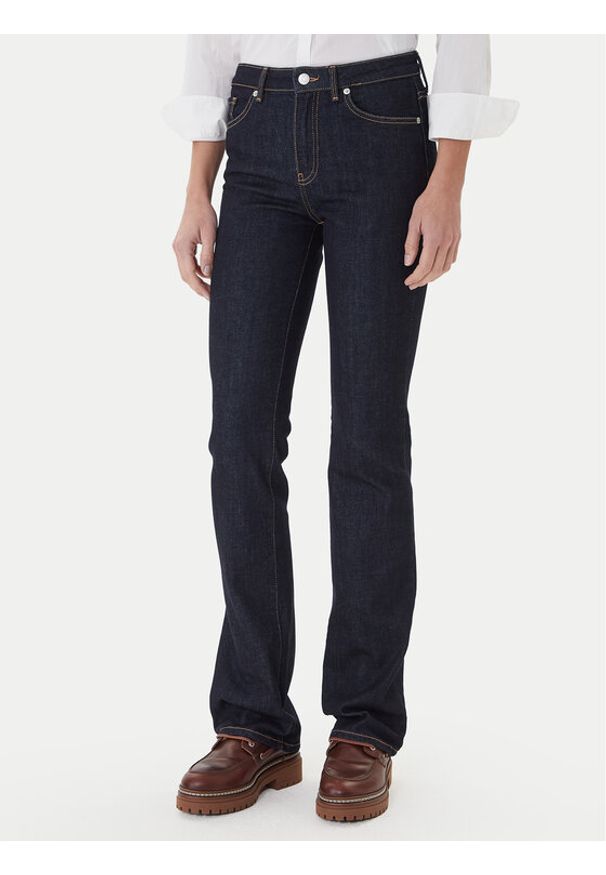 TOMMY HILFIGER - Tommy Hilfiger Jeansy WW0WW46807 Granatowy Bootcut Fit. Kolor: niebieski