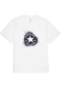 Koszulka Converse Spray Paint Tee, Dla obu płci. Kolor: biały. Materiał: materiał, bawełna