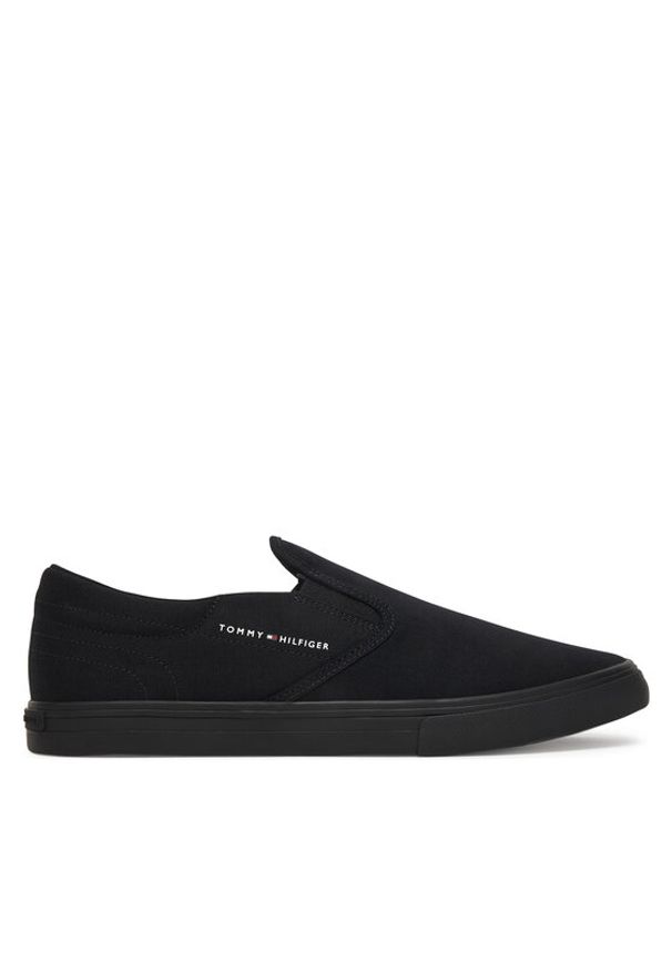 TOMMY HILFIGER - Tommy Hilfiger Tenisówki Vulc Core Slip On FM0FM05689 Czarny. Zapięcie: bez zapięcia. Kolor: czarny. Materiał: materiał