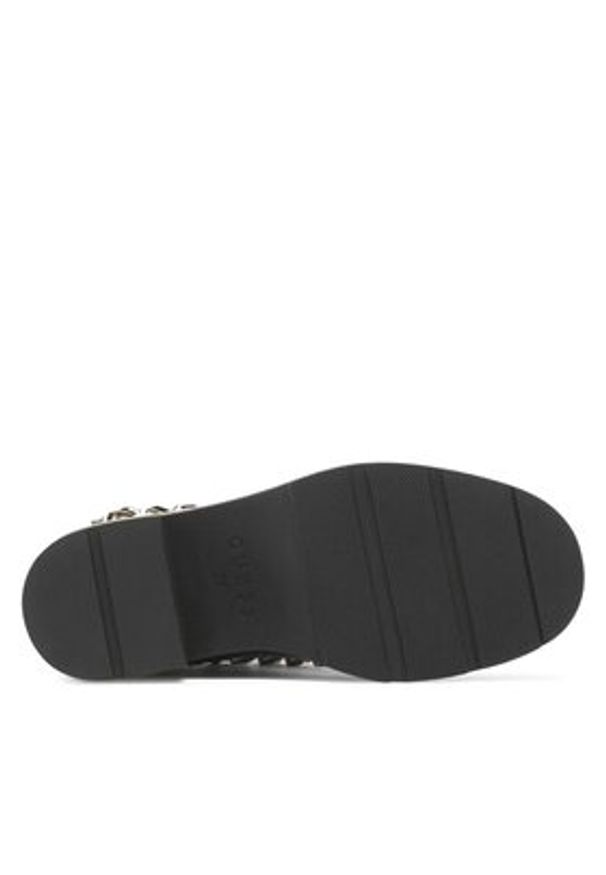 Guess Botki Parsle FL7PRL ELE10 Czarny. Kolor: czarny. Materiał: skóra